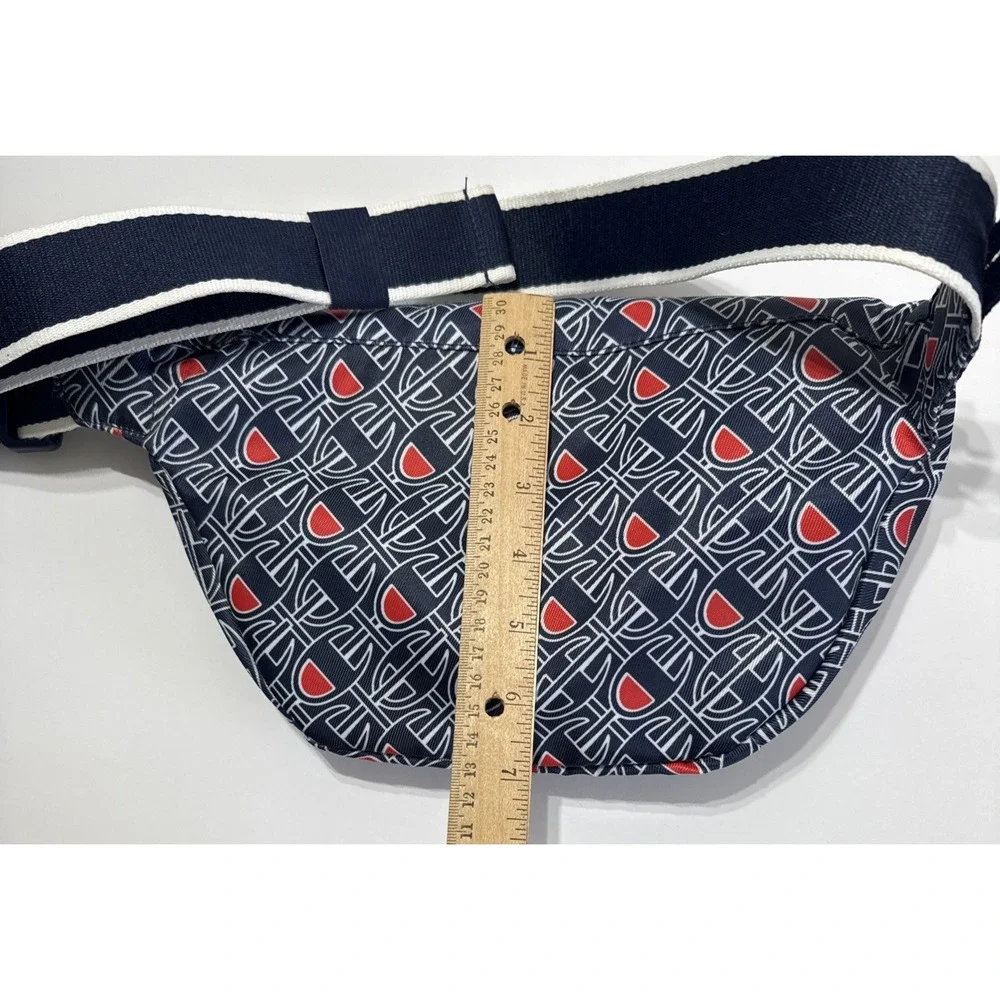 Champion Fanny Pack Waist Bag Zippered Storage Crossbody Red White Blue‎